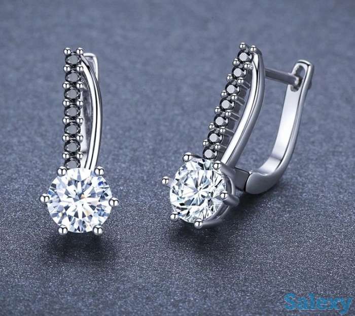 Сережки из серебра 925 пробы, фотография 2