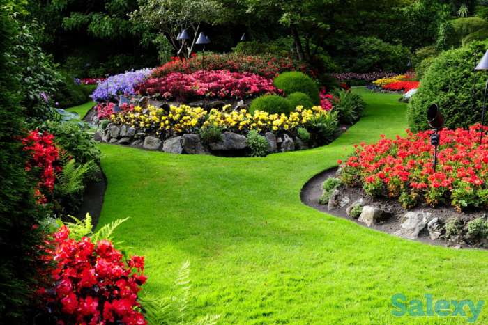 Посев газона, цветники, клумбы, рокарии, альпинарии. Делаем искусственные водопады и барельефы. Установка систем авто по, фотография 1