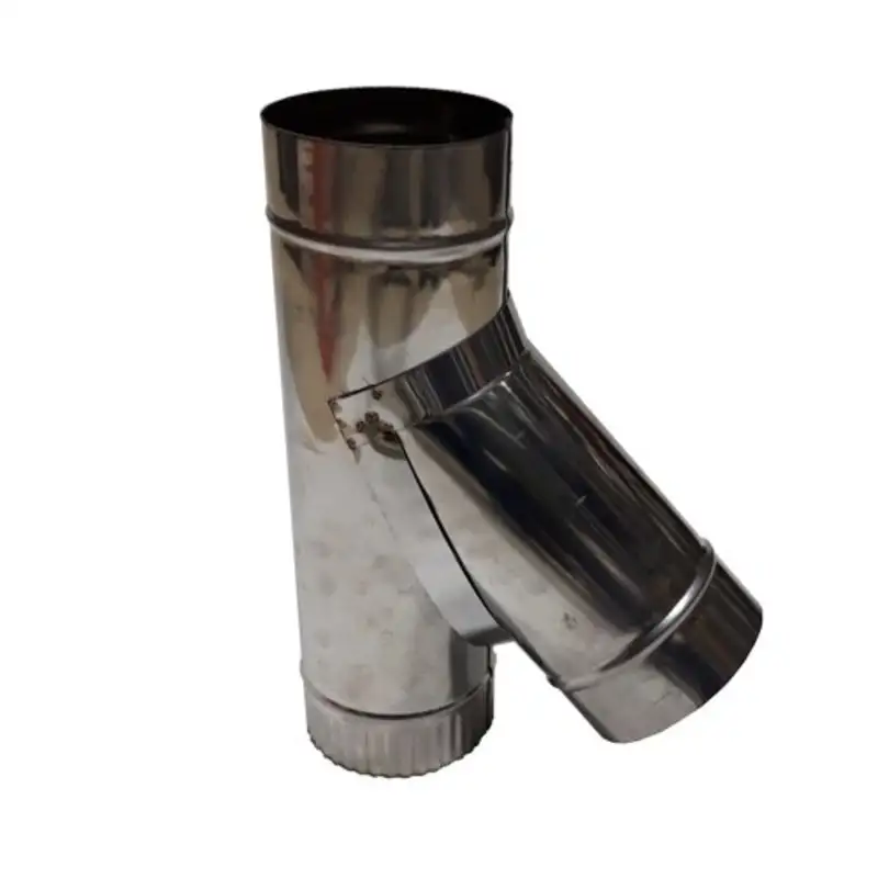 Тройник дымохода D3:15-450 мм, Стенка: 0,5-15 мм, D3:110-120 мм, Матер.: AISI 439..., фотография 1
