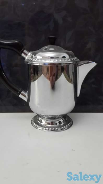 Мельхиоровый чайно-кофейный сервиз СССР., фотография 2