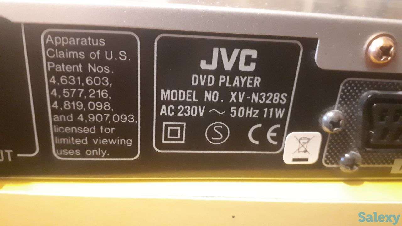 DVD player ( DVD плэйер) JVC (привезённый из Германии), фотография 4