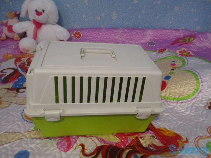 Продам контейнер-переноску для кошки или маленькой собачки,пластик, фотография 6