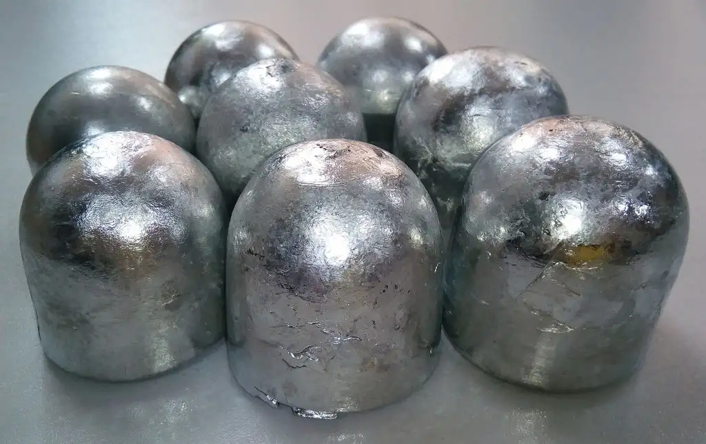 Аноды цинковые Марка: Ц0; Ц0А; ЦВ..., Толщина: 10; 20... мм, Ширина: 500; 100... мм, фотография 1