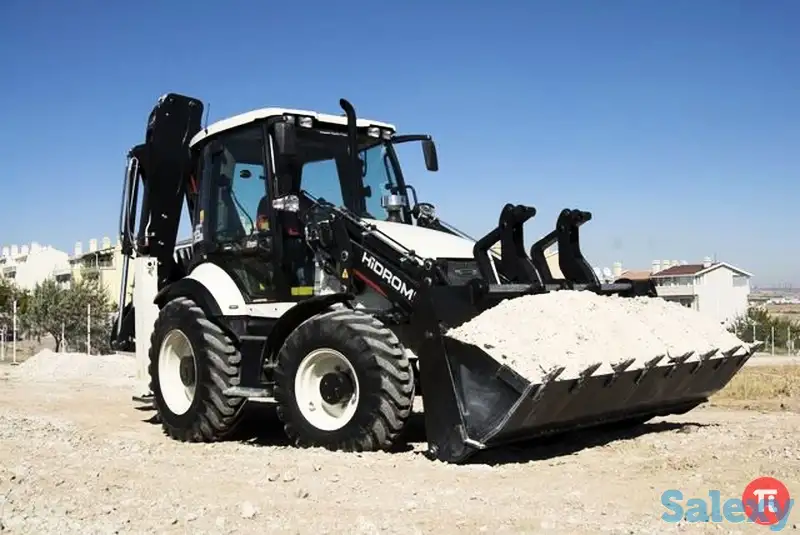 Услуги, аренда, заказ экскаватора-погрузчика, фотография 1