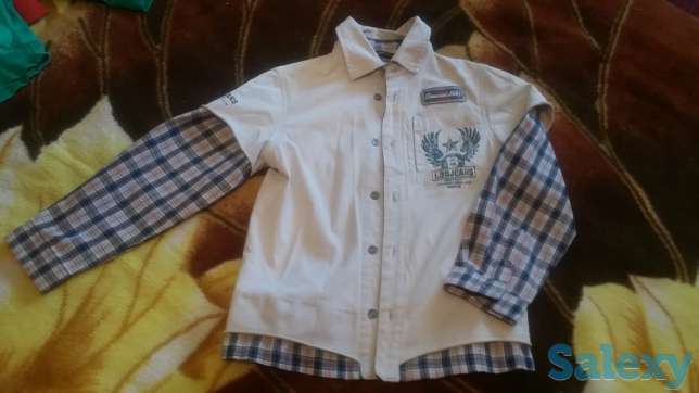 Рубашка Трикотажная комбинированная, фотография 1