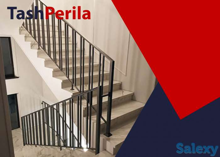 Перила из чёрного металла в ташкенте на заказ, фотография 8