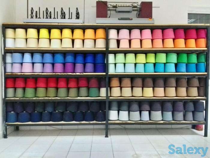 трикотажное пряжа крашение, фотография 1