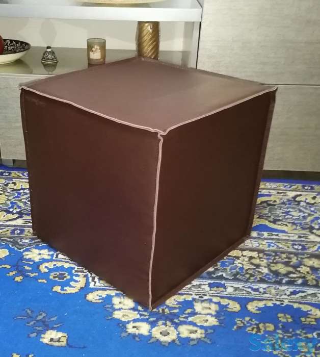 шкура ковер из коровы  кожаные пуфики, фотография 13