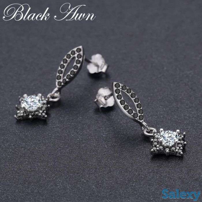 Серьги из стерлингово серебра 925 пробы, фотография 3