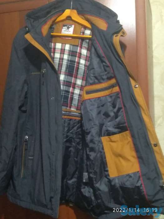 Новая мужская куртка с капюшоном, размер 56-58, фотография 2