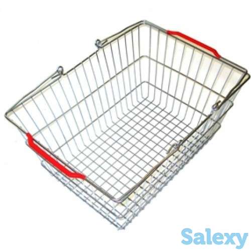 Корзина покупательская металлическая, фотография 1