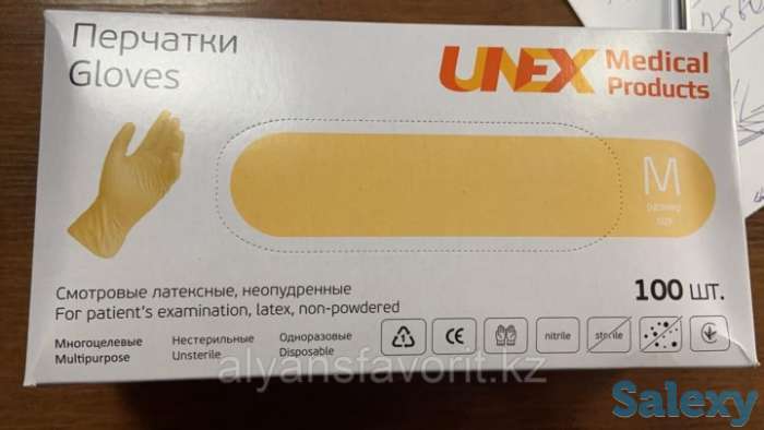 Лтаексные перчтаки UNEX, фотография 2