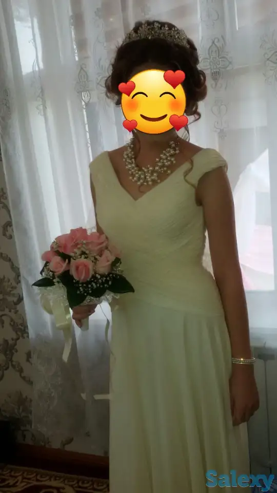 Продам свадебное платье б/у, один раз одетый, фотография 2