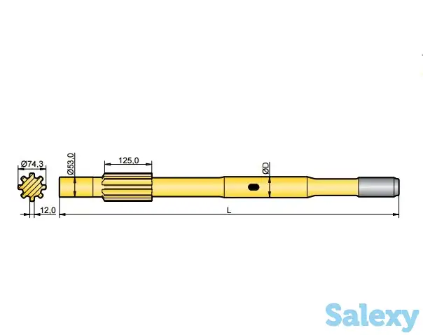Хвостовик аналог Ingersoll YH 110 VRP, Y 135 RP, фотография 1