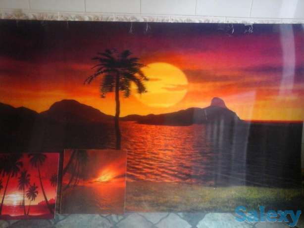 Картина и ещё 2 маленькие к ней, для холла, вестибюля, ресторана, фотография 1