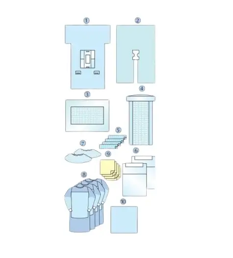 Комплект белья хирургического для аортокоронарного шунтирования dr. green's оптом, фотография 1