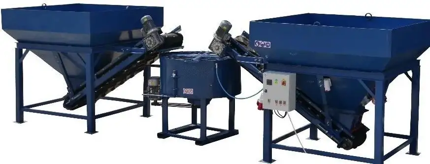 Бетонный мини завод полуавтоматический SUMAB 3 м3час, фотография 1