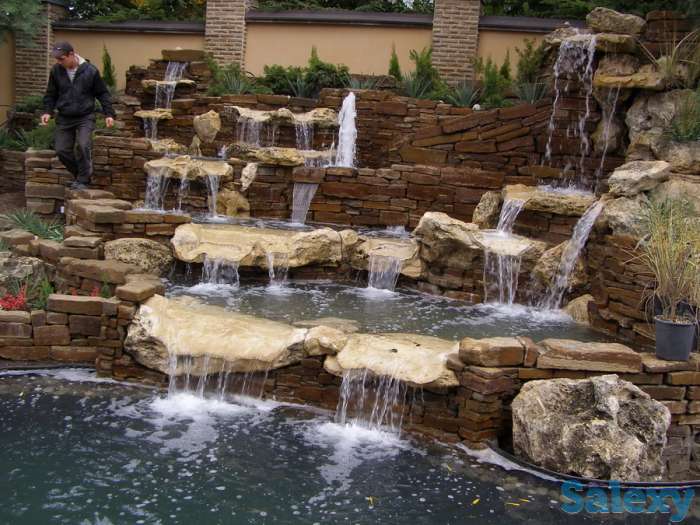 Посев газона, цветники, клумбы, рокарии, альпинарии. Делаем искусственные водопады и барельефы. Установка систем авто по, фотография 6