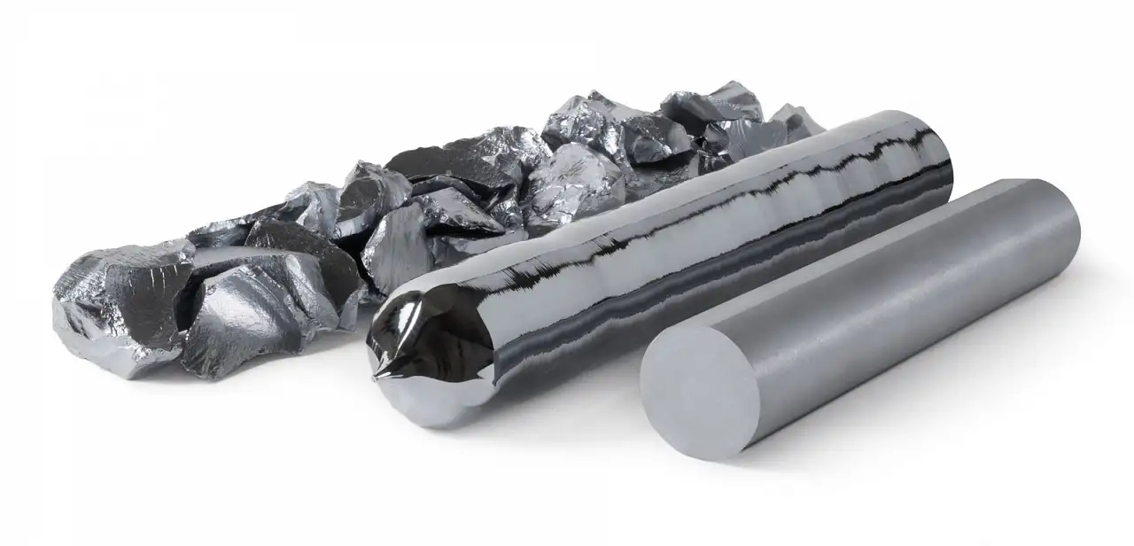 Кремний металл, Марка: Кр1; кр0; Кр00..., Размер: 10-100 мм, L 0,3 мм, фотография 1