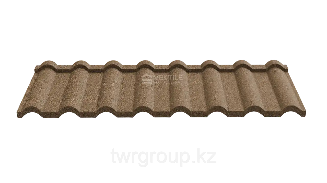 Композитная черепица Vektile, профиль Milano, Coffee, фотография 3