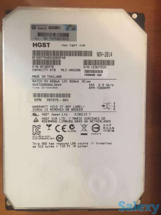 SAS HDD 3,5. Б/У, фотография 1