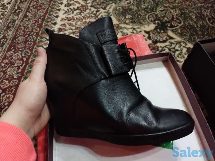 Натуральная кожаная и замшевая полусапожки, фотография 5