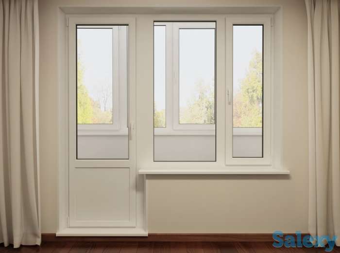 Окна, Двери, Витражи, Балконы. Ремонт. Akfa ekopen rom va eshiklari, фотография 8