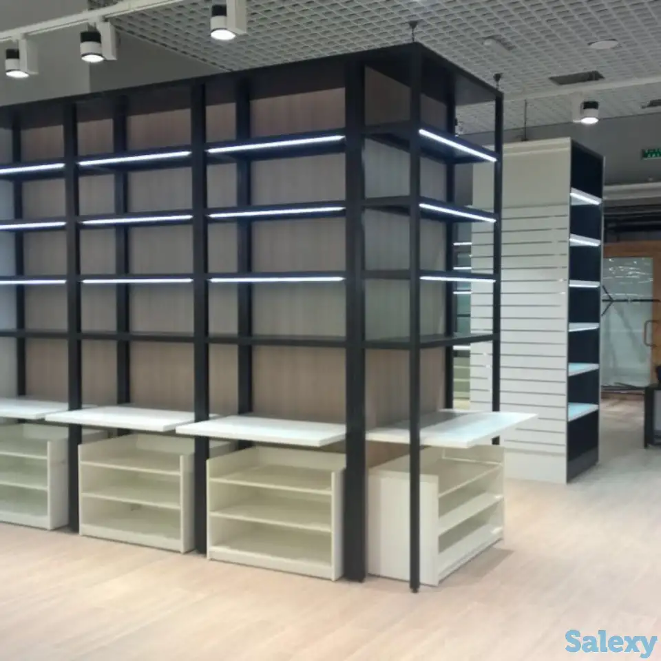 Торговые стеллажи и витрины для магазинов, аптек и торговых точек, фотография 6