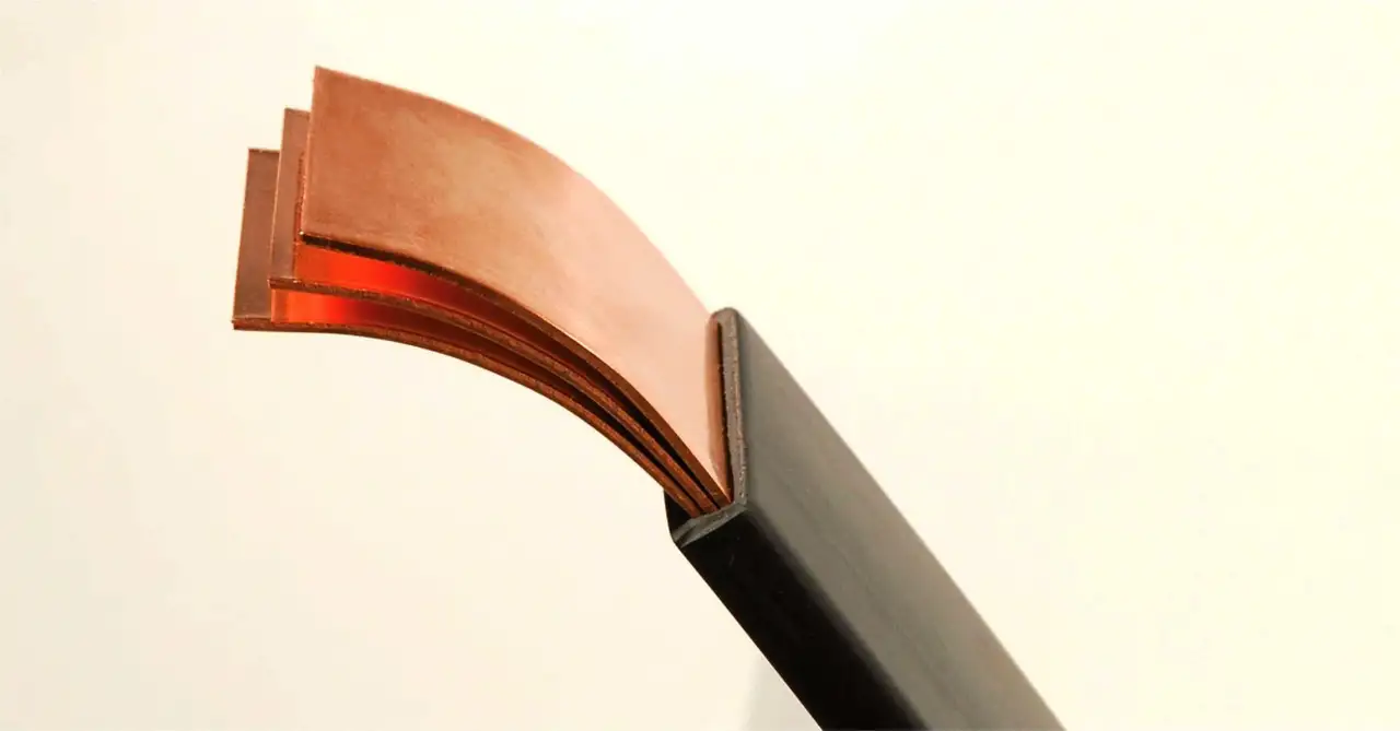 Полоса шина медная B: 6-600 мм, L: 0,1-8 м, s: 0,1-60 мм, Мерн.: бухта; нд; мд, фотография 1