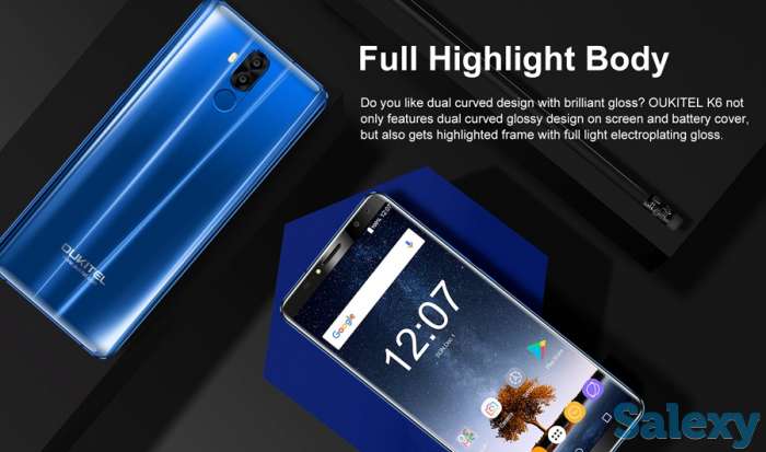 Продается Oukitel K6 (цвет синий) 6/64 ГБ, фотография 2