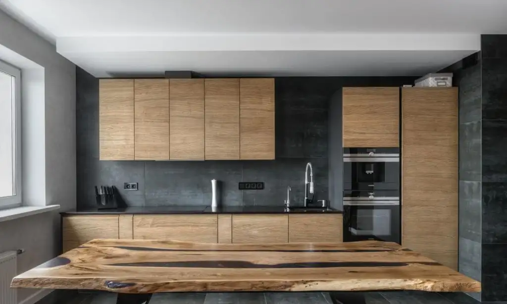 Изготовление кухонных гарнитуров на заказ  3D проект бесплатно, фотография 1