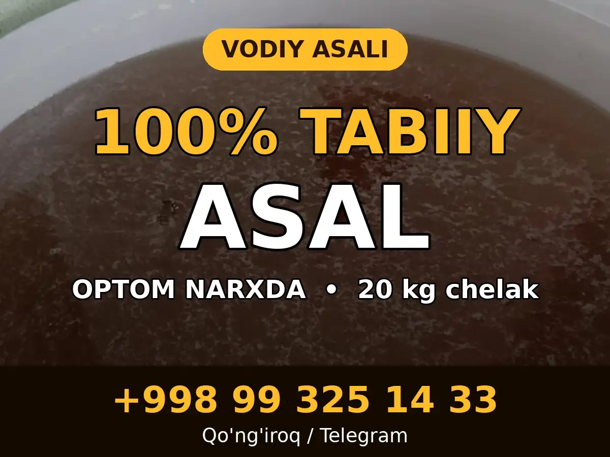 100 tabiiy vodiy asali optom narxda!, фотография 2