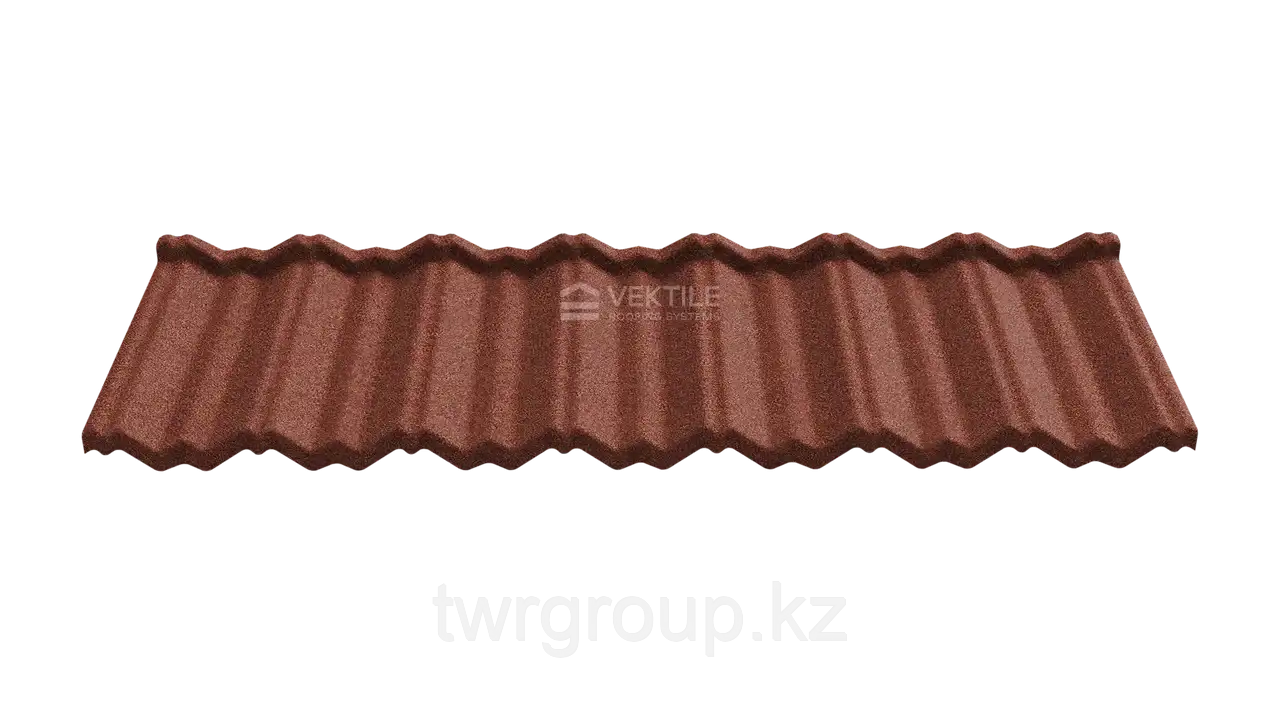 Композитная черепица Vektile, профиль Classic, Terracotta, фотография 3