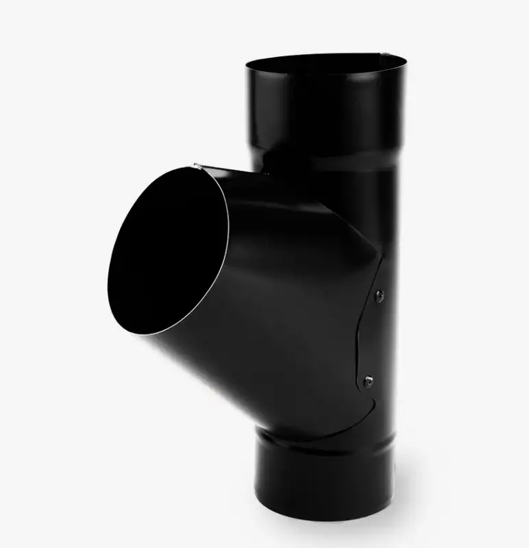 Тройник водосточный металлический, D1 90-220 мм, D2 90-100 мм, фотография 1