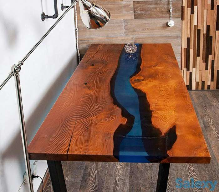 изготовляем столы.столешницы из массива дерева с элементами эпоксидной смолы, фотография 2