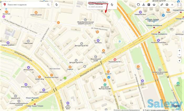 На площади Хамида Олимджана сдаю в аренду 2-х комнатную квартиру, фотография 1