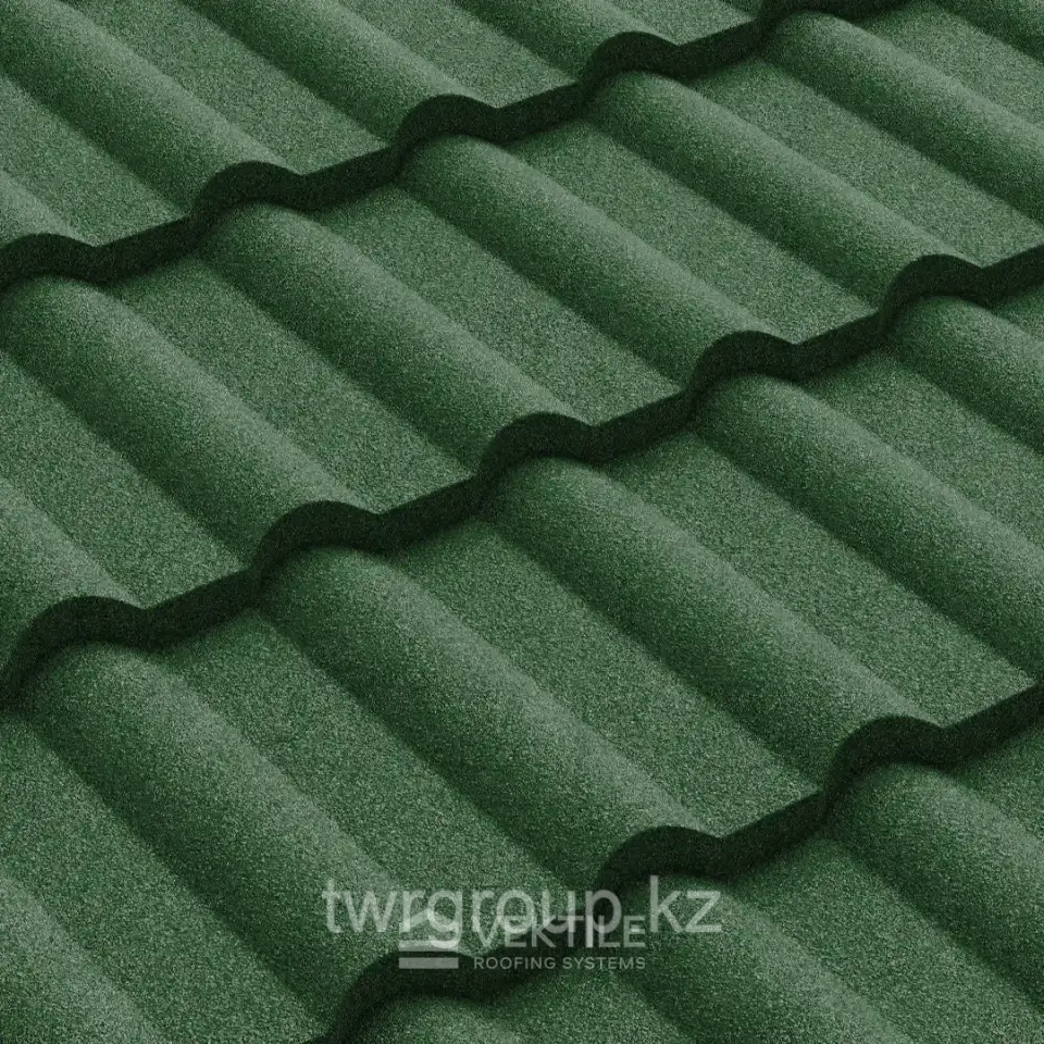 Композитная черепица Vektile, профиль Milano, Green, фотография 3