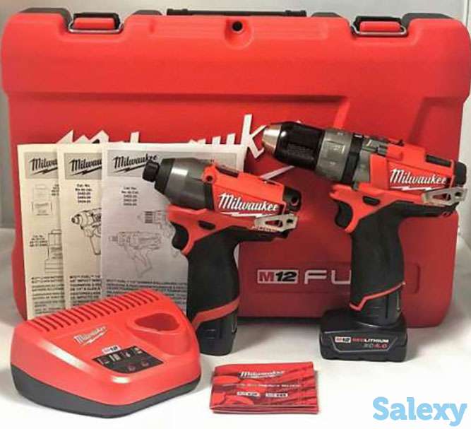 Набор бесщеточных шуруповертов Milwaukee M12, фотография 1