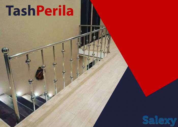 Металлические перила для лестниц на заказ в ташкенте, фотография 10