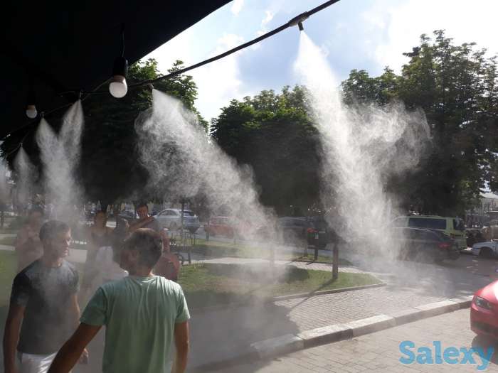 Установка Системы туман образования, системы туманного охлаждения, микроклимат, автополив. Фонтаны, водоснабжение, насос, фотография 3