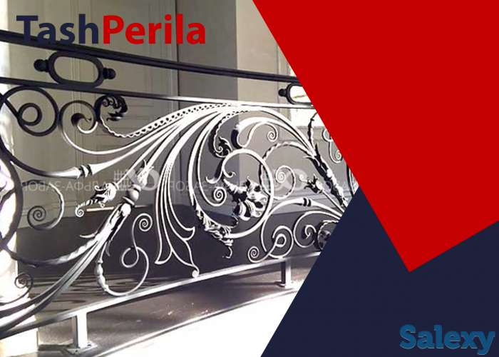 Перила из чёрного металла в ташкенте на заказ, фотография 10