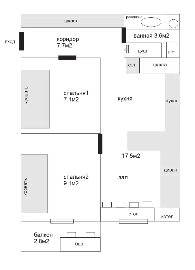 Своя квартира с евроремонтом и кадастром 2/8/9, Узбекистан, улица Чигил, 2, фотография 6