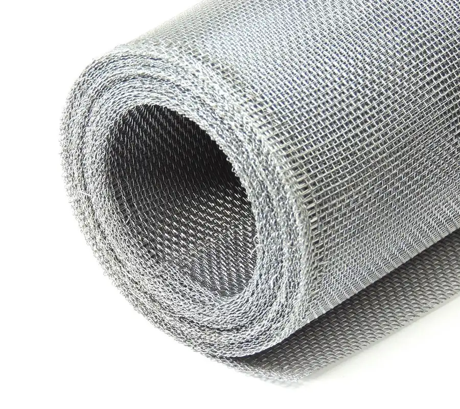 Сетка алюминиевая D: 0,03-2,5 мм, Тип: декоративная; квадратная, Яч.: 0.045х0.045...мм, фотография 1