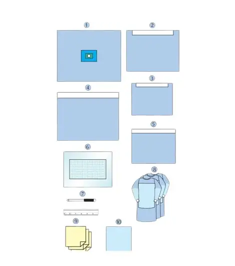 Комплект белья хирургического для операций на верхних конечностях dr. green's оптом, фотография 1