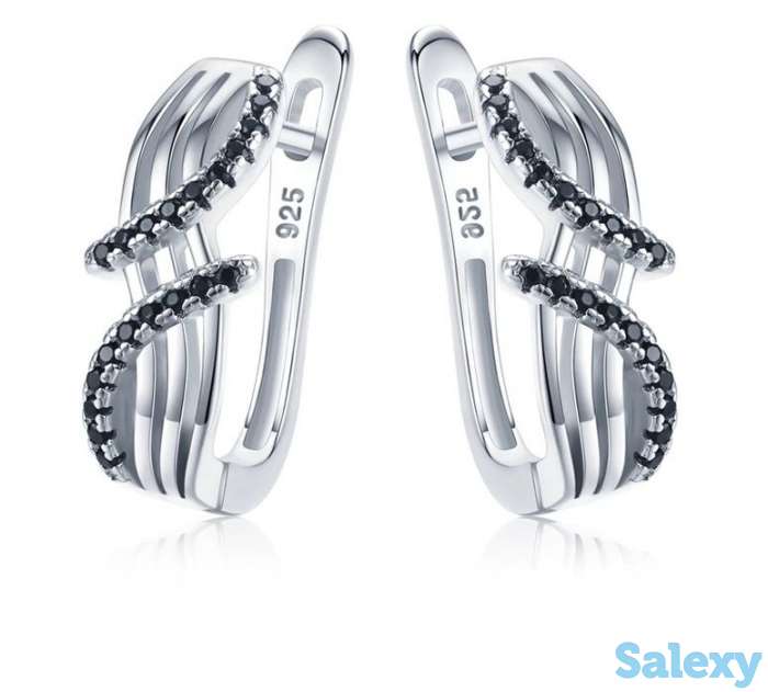 Серебряные серьги из серебра 925 пробы, фотография 1
