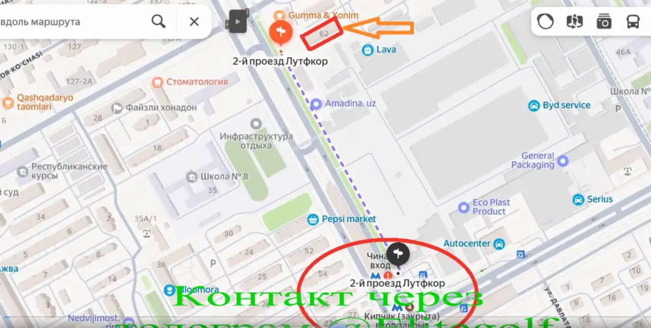 Однокомнатная кирпич 1 этаж 34 квм галерейка, Сергели-2, фотография 2