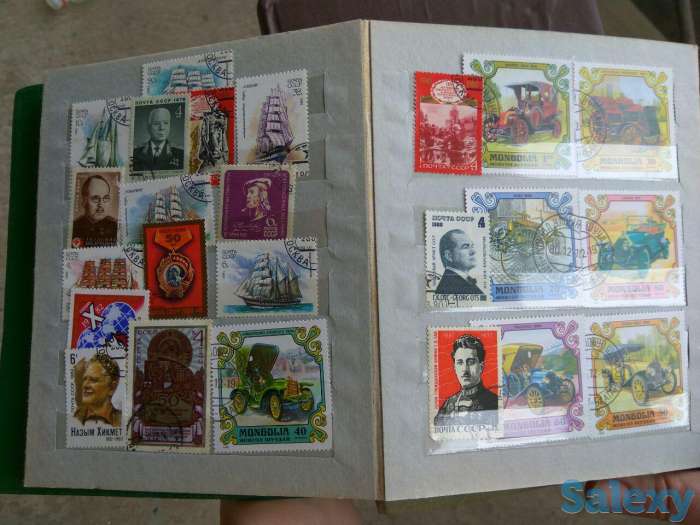 Продам сувенирные рога изобилия, рога оленя, часы с боем, пластинки, марки почтовые разные., фотография 8