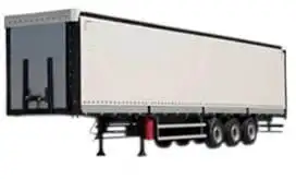 Полуприцеп тентовый шторный объём 92 куб.м, фотография 1