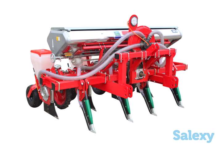 Сеялка пневматческая универсальная с внесением удобрений 4-рядная,6-рядная (Привод по трактору), фотография 1