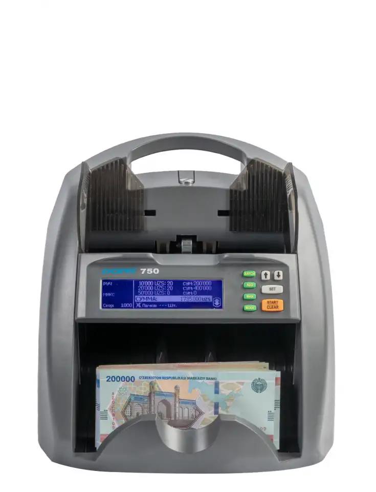 Счетчик банктнот с определением номинала и подлинности банкнот DORS 750, фотография 1